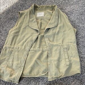 Mudd Olive Utility Vest - Sleeveless Casual Layer